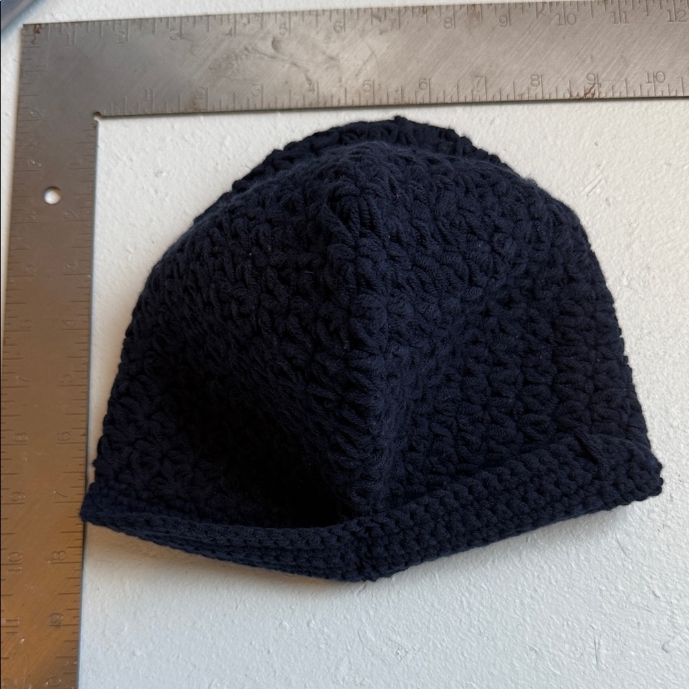 Child’s LeLaLo Midnight Blue Knit Hat with Soft Bill